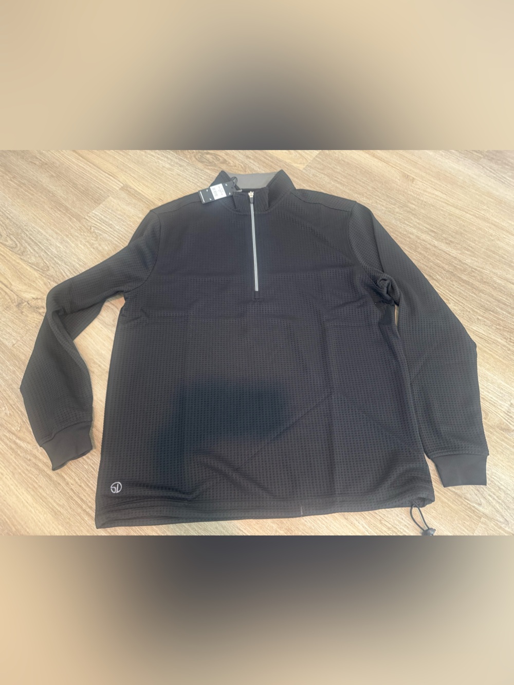 Straight down Optic Quarter Zip - Black